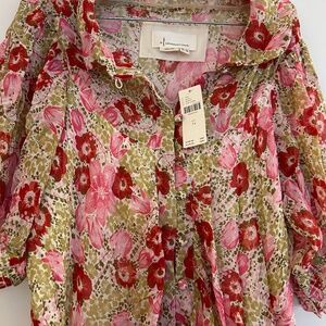 Lovely Floral Athropologie Maxi Dress Size 14